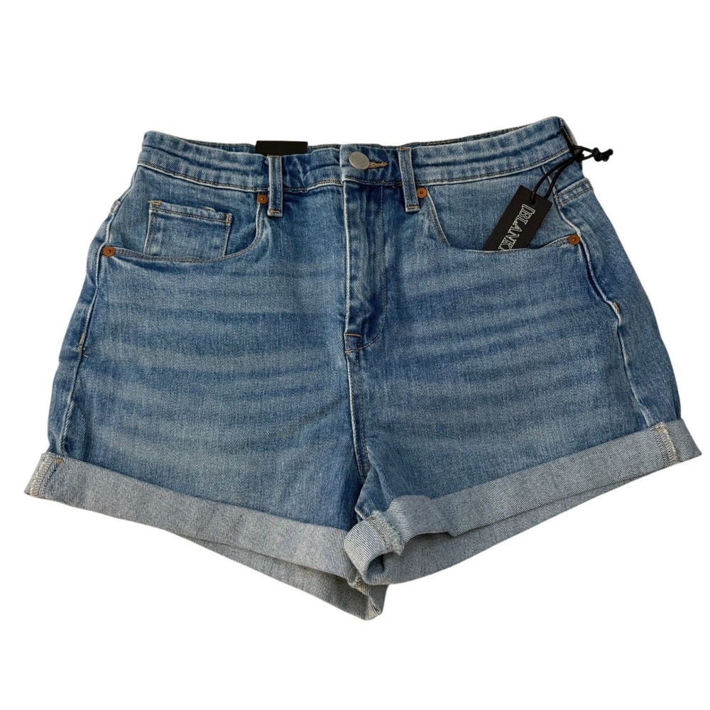 Blank NYC The Fulton Roll Up Denim Shorts Medium Wash Womens Size‎ 30 New